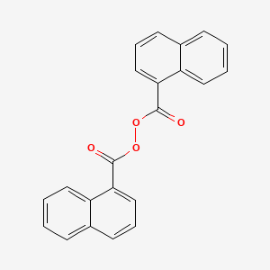 molecular formula C22H14O4 B13680339 Peroxide, bis(1-naphthalenylcarbonyl) CAS No. 29903-04-6