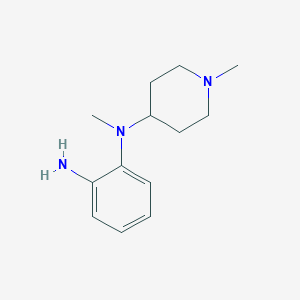 molecular formula C13H21N3 B1368035 N1-methyl-N1-(1-methylpiperidin-4-yl)benzene-1,2-diamine 