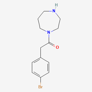 molecular formula C13H17BrN2O B1368043 1-[(4-Bromophenyl)acetyl]-1,4-diazepane 