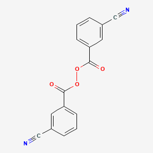 molecular formula C16H8N2O4 B13680441 Bis(3-cyanobenzoyl) Peroxide 