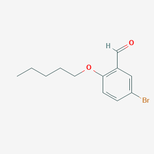 molecular formula C12H15BrO2 B1368054 5-Bromo-2-(pentyloxy)benzaldehyde CAS No. 861408-96-0
