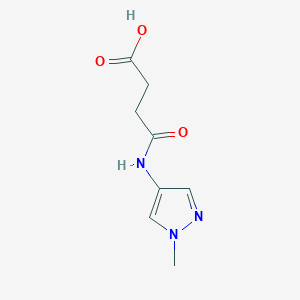 molecular formula C8H11N3O3 B1368056 4-[(1-methyl-1H-pyrazol-4-yl)amino]-4-oxobutanoic acid CAS No. 1006470-52-5