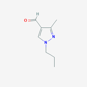 molecular formula C8H12N2O B1368058 3-methyl-1-propyl-1H-pyrazole-4-carbaldehyde CAS No. 933778-28-0