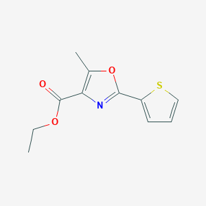 molecular formula C11H11NO3S B13680590 Ethyl 5-Methyl-2-(2-thienyl)oxazole-4-carboxylate 