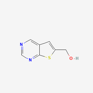 molecular formula C7H6N2OS B13680616 Thieno[2,3-d]pyrimidin-6-ylmethanol 