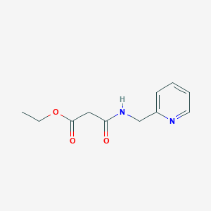 molecular formula C11H14N2O3 B13680629 N-pyridin-2-ylmethyl-malonamic acid ethyl ester 