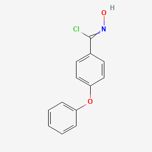 molecular formula C13H10ClNO2 B13680637 N-Hydroxy-4-phenoxybenzimidoyl Chloride 