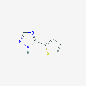 molecular formula C6H5N3S B13680647 5-(Thiophen-2-yl)-1H-1,2,4-triazole 