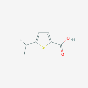 molecular formula C8H10O2S B1368066 5-(Propan-2-yl)thiophene-2-carboxylic acid CAS No. 29481-42-3