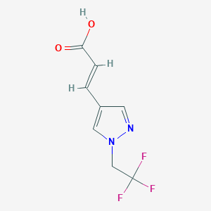 (2E)-3-[1-(2,2,2-trifluoroethyl)-1H-pyrazol-4-yl]prop-2-enoic acid