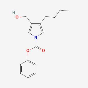 molecular formula C16H19NO3 B13680691 Phenyl 3-Butyl-4-(hydroxymethyl)-1H-pyrrole-1-carboxylate 