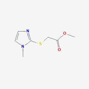 Methyl 2-(1-methylimidazol-2-yl)sulfanylacetate