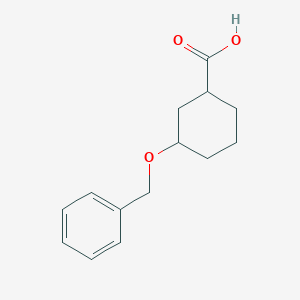 molecular formula C14H18O3 B13680882 3-(Benzyloxy)cyclohexanecarboxylic Acid 