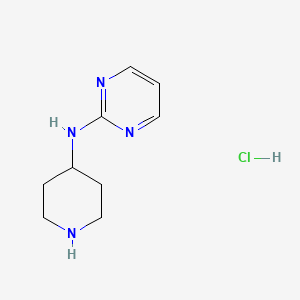 molecular formula C9H15ClN4 B1368091 N-(Piperidin-4-yl)pyrimidin-2-amine hydrochloride CAS No. 950649-10-2