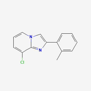 molecular formula C14H11ClN2 B13681052 8-Chloro-2-(o-tolyl)imidazo[1,2-a]pyridine 