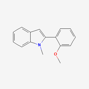 molecular formula C16H15NO B13681077 2-(2-Methoxyphenyl)-1-methylindole 