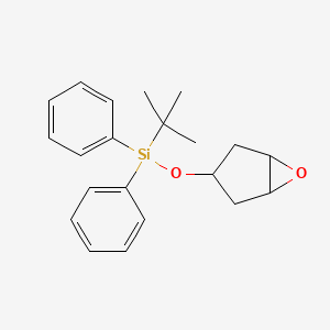 molecular formula C21H26O2Si B13681086 (6-Oxabicyclo[3.1.0]hexan-3-yloxy)(tert-butyl)diphenylsilane 