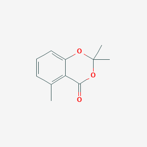 molecular formula C11H12O3 B13681106 2,2,5-trimethyl-4H-benzo[d][1,3]dioxin-4-one 