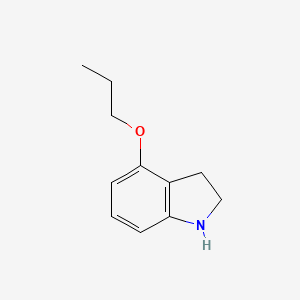 molecular formula C11H15NO B1368113 4-Propoxyindoline 