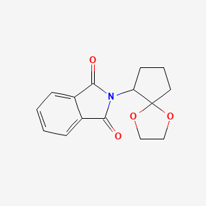molecular formula C15H15NO4 B13681131 2-(1,4-Dioxaspiro[4.4]nonan-6-yl)isoindoline-1,3-dione 