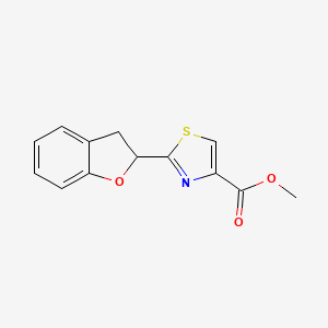 molecular formula C13H11NO3S B13681139 Methyl 2-(2,3-Dihydro-2-benzofuryl)thiazole-4-carboxylate 
