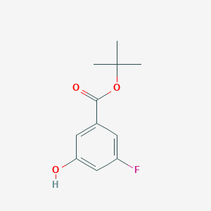 molecular formula C11H13FO3 B13681143 tert-Butyl 3-fluoro-5-hydroxybenzoate 