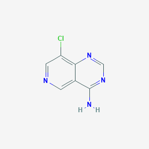molecular formula C7H5ClN4 B13681149 8-Chloropyrido[4,3-d]pyrimidin-4-amine 