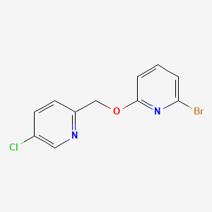 molecular formula C11H8BrClN2O B13681169 2-[[(6-Bromo-2-pyridyl)oxy]methyl]-5-chloropyridine 