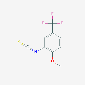 molecular formula C9H6F3NOS B13681195 2-Isothiocyanato-1-methoxy-4-trifluoromethyl-benzene 