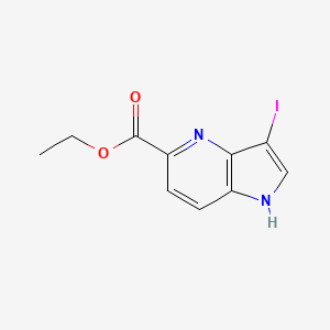 molecular formula C10H9IN2O2 B13681221 Ethyl 3-iodo-1H-pyrrolo[3,2-b]pyridine-5-carboxylate 