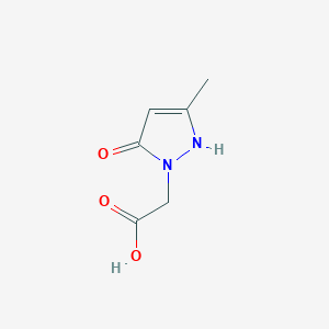 molecular formula C6H8N2O3 B1368124 2-(5-hydroxy-3-methyl-1H-pyrazol-1-yl)acetic acid 