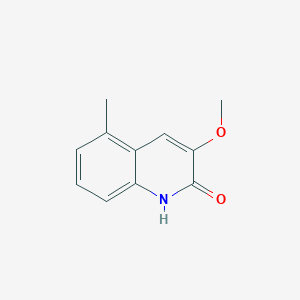molecular formula C11H11NO2 B13681240 3-Methoxy-5-methylquinolin-2(1h)-one 