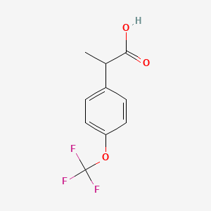 molecular formula C10H9F3O3 B1368126 2-(4-Trifluoromethoxyphenyl)Propionic Acid 