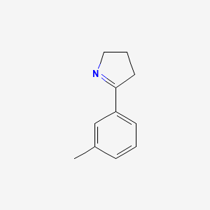 molecular formula C11H13N B13681289 5-(m-Tolyl)-3,4-dihydro-2H-pyrrole 