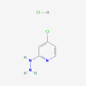 molecular formula C5H7Cl2N3 B13681348 4-Chloro-2-hydrazinylpyridine hydrochloride 