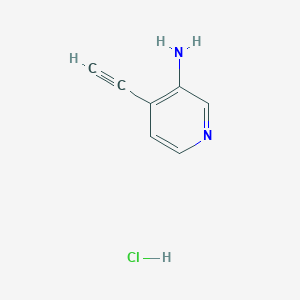 molecular formula C7H7ClN2 B13681350 4-Ethynylpyridin-3-amine hydrochloride 