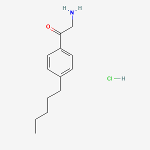 molecular formula C13H20ClNO B13681359 2-Amino-1-(4-pentylphenyl)ethanone Hydrochloride 