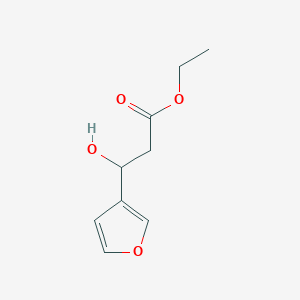 molecular formula C9H12O4 B13681399 Ethyl 3-(3-Furyl)-3-hydroxypropanoate 