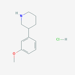 molecular formula C12H18ClNO B1368146 3-(3-Methoxyphenyl)piperidine hydrochloride CAS No. 19725-18-9