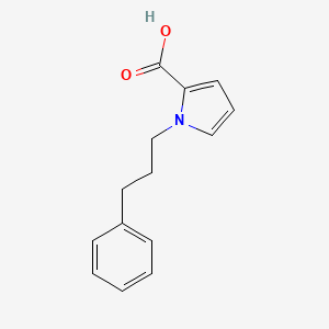 molecular formula C14H15NO2 B1368149 1-(3-phenylpropyl)-1H-pyrrole-2-carboxylic acid 