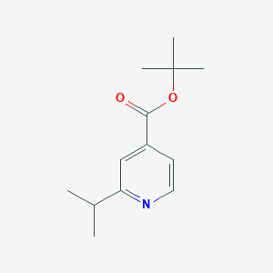 molecular formula C13H19NO2 B13681507 tert-Butyl 2-isopropylisonicotinate 