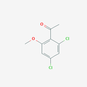 molecular formula C9H8Cl2O2 B1368152 1-(2,4-Dichloro-6-methoxyphenyl)ethanone 