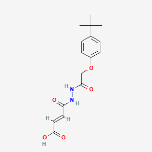 (2E)-4-{2-[(4-tert-butylphenoxy)acetyl]hydrazinyl}-4-oxobut-2-enoic acid