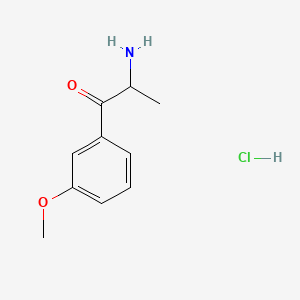 molecular formula C10H14ClNO2 B13681593 2-Amino-1-(3-methoxyphenyl)-1-propanone Hydrochloride 
