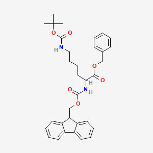 molecular formula C33H38N2O6 B13681595 Benzyl (S)-6-(Boc-amino)-2-(Fmoc-amino)hexanoate 