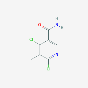 molecular formula C7H6Cl2N2O B13681642 4,6-Dichloro-5-methylnicotinamide CAS No. 479089-95-7