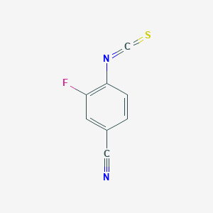 molecular formula C8H3FN2S B13681650 2-Fluoro-4-cyanophenyl Isothiocyanate 