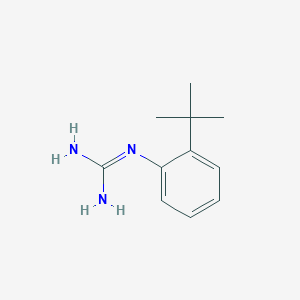 molecular formula C11H17N3 B13681664 1-[2-(tert-Butyl)phenyl]guanidine 