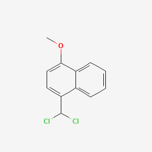 molecular formula C12H10Cl2O B13681681 1-(Dichloromethyl)-4-methoxynaphthalene CAS No. 78585-52-1