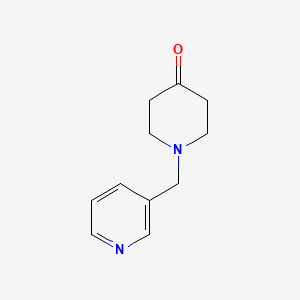 molecular formula C11H14N2O B1368170 1-((Pyridin-3-YL)methyl)piperidin-4-one CAS No. 41661-57-8
